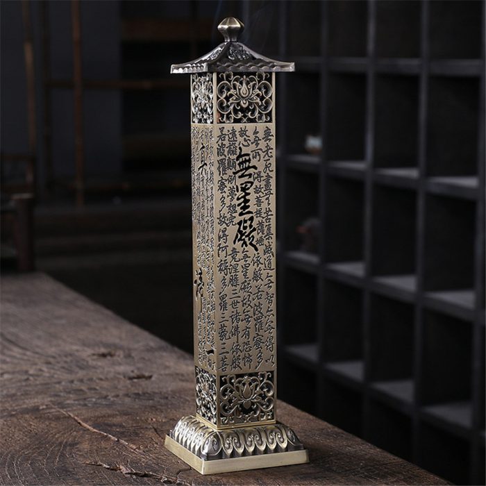 Porte encens Bouddha Antique métal
