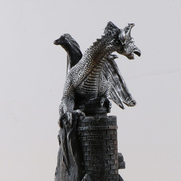 Porte Encens Dragon, fabroiqué en métal et disponible avec les encens en cônes et bâtons