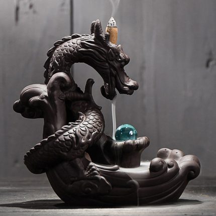 Porte encens Dragon Cristal
