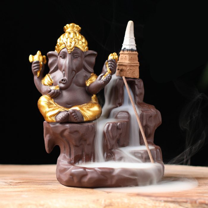 Porte encens éléphant de Bouddha