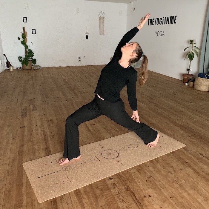 Tapis de yoga antidérapant en liège pliable de 5 mm d'épaisseur Tapis  d'exercice